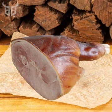 WOOD SMOKED HALF HAM - HOCK END - FREE RANGE - 5KG - GLUTEN FREE