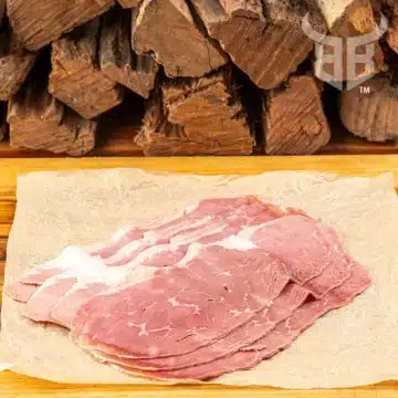 SLICED CORNED SILVERSIDE - HOUSE MADE - FREE RANGE