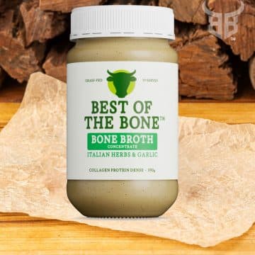 BEST OF BONE ORGANIC BONE BROTH CONCENTRATE - ITALIAN HERBS & GARLIC 390G