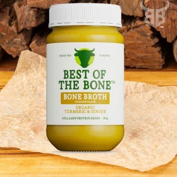 BEST OF BONE ORGANIC BONE BROTH CONCENTRATE TURMERIC GINGER & PEPPER 390G