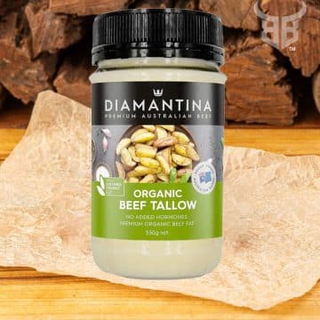 DIAMANTINA GRASS FED ORGANIC BEEF TALLOW 330G